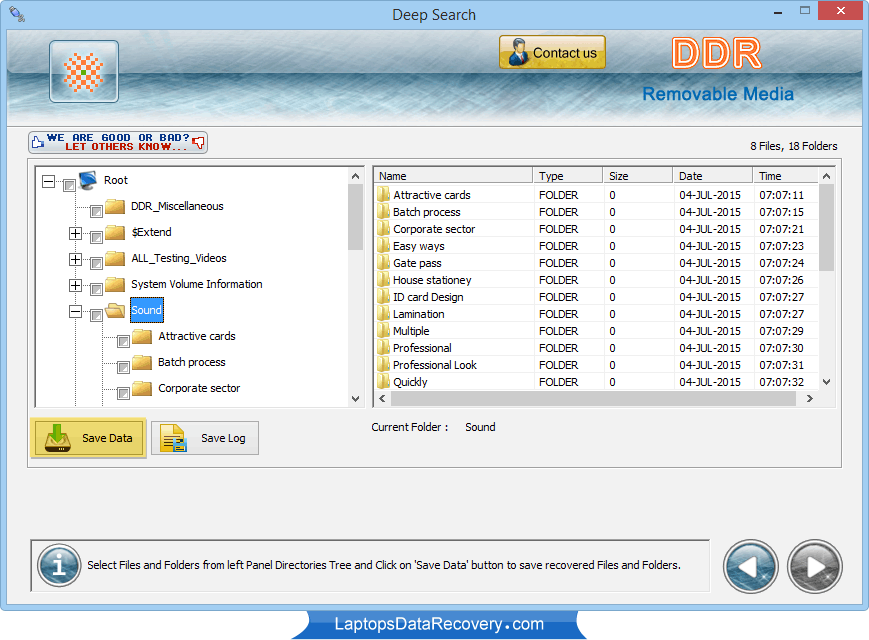 Removable Media Data Recovery recover lost file from various storage