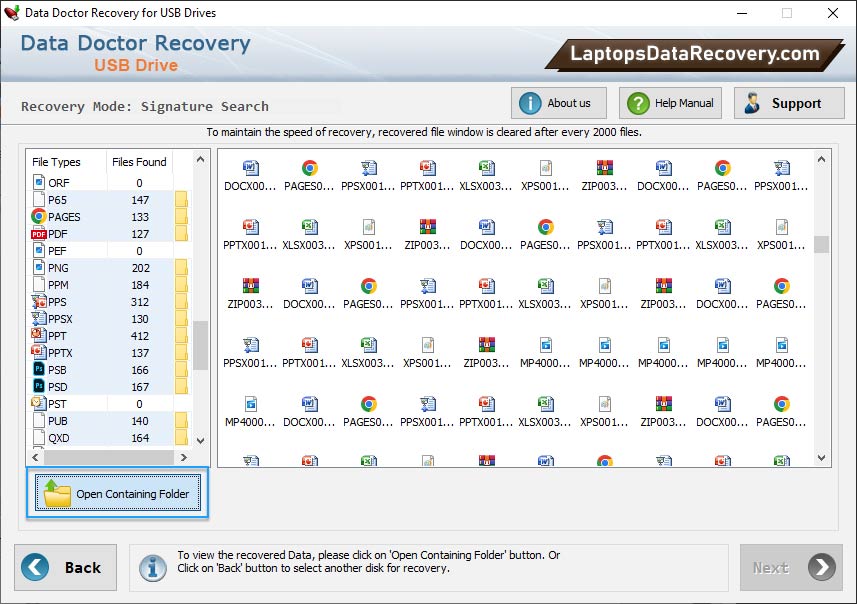 Recovered Data Recovered Data