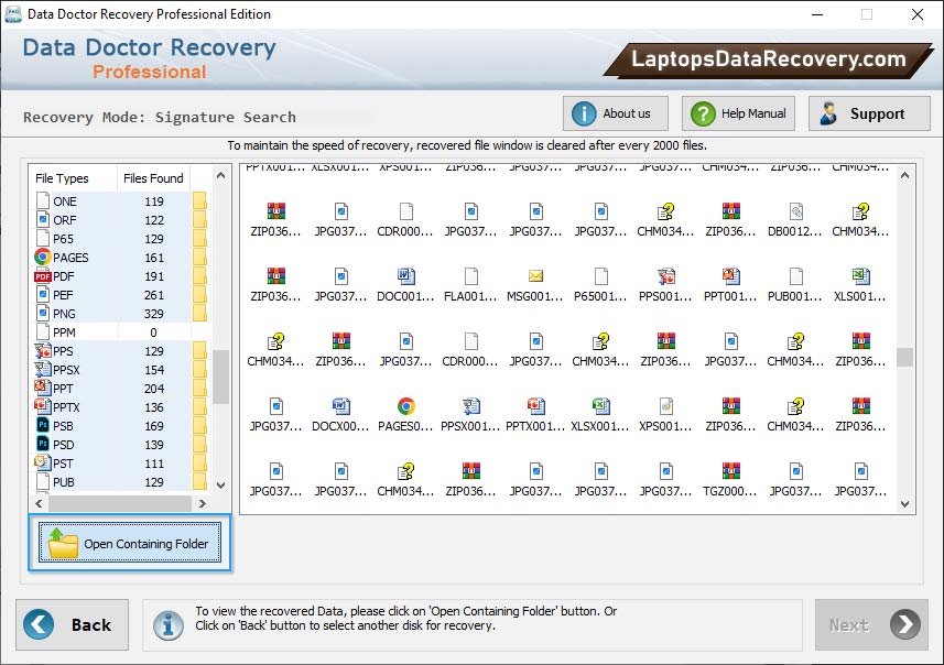 Recovered Data Recovered Data