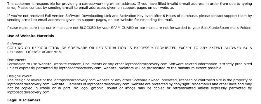 Terms and Conditions
